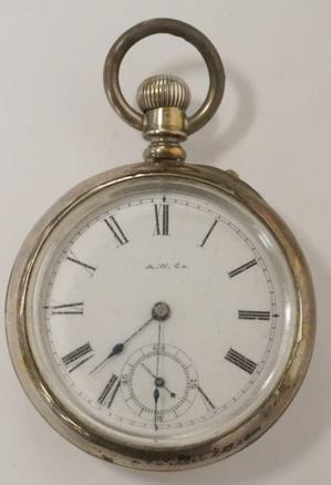 Aw co waltham online pocket watch value