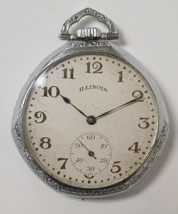ANTIQUE POCKET WATCH ILLINOIS WATCH CO: ANTIQUE POCKET WATCH ILLINOIS WATCH CO., SPRINGFIELD, 17 JEWEL