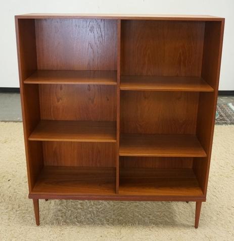 FAARUP MOBELFABRIK DANISH MODERN SHELF: FAARUP MOBELFABRIK DANISH MODERN SHELF, 45 1/4 IN WIDE X 56 IN HIGH X 11 3/4 IN DEEP