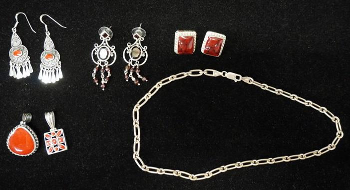 LOT OF STERLING SILVER JEWELRY (1 of 4)