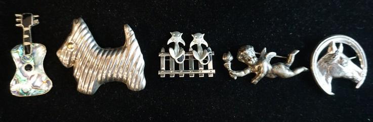 LOT OF 5 BROOCH PINS (1 of 5)