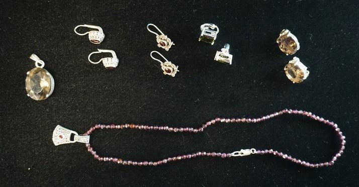 LOT OF STERLING SILVER JEWELRY (1 of 6)