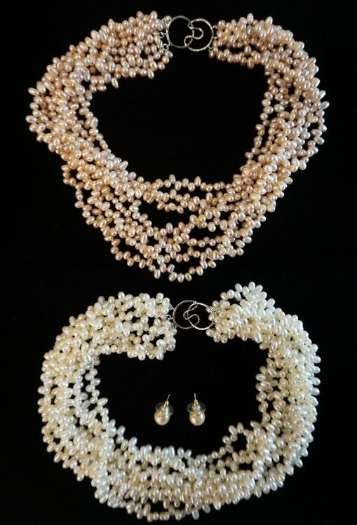 2 MULTI STRAND ROSS SIMONS BEADED & PEARL NECKLACES & A (1 of 1)