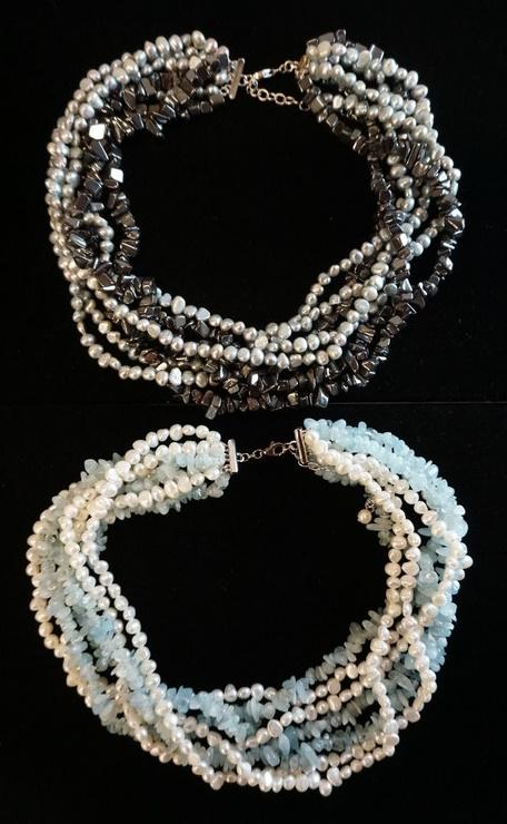 TWO MULTI STRAND ROSS SIMONS BEADED & PEARL NECKLACES (1 of 2)