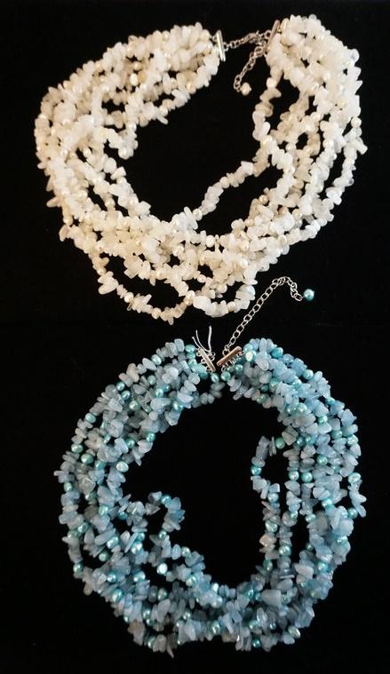 TWO MULTI STRAND ROSS SIMONS BEADED & PEARL NECKLACES (1 of 2)