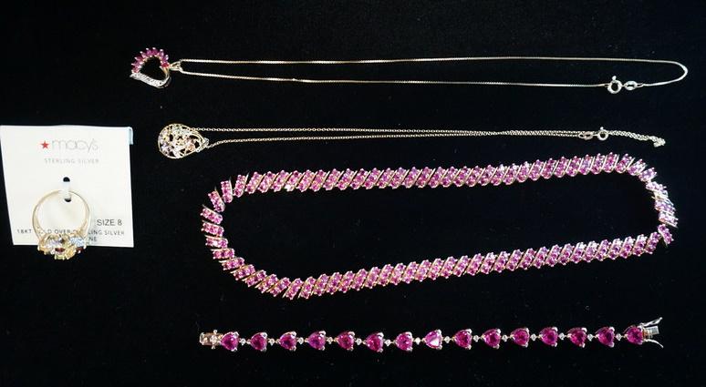 LOT OF STERLING SILVER JEWELRY (1 of 4)