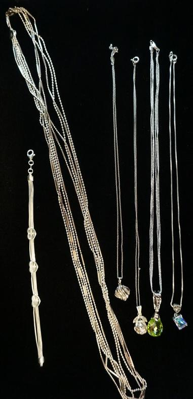 LOT OF STERLING SILVER JEWELRY (1 of 2)