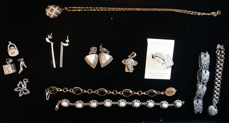 LOT OF STERLING SILVER JEWELRY (1 of 6)