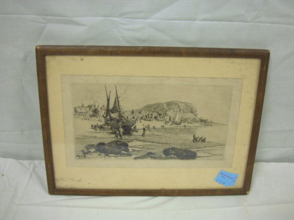 ETCHING BY STEPHEN PARRISH; 11 1/2 IN X 6 1/2 IN: ETCHING BY STEPHEN PARRISH; 11 1/2 IN X 6 1/2 IN