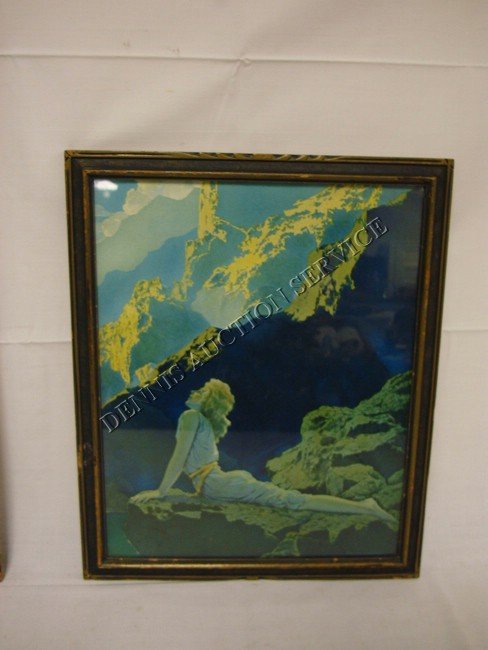 MAXFIELD PARRISH PRINT; WILD GEESE, IN THE ORIGIN: MAXFIELD PARRISH PRINT; WILD GEESE, IN THE ORIGINAL FRAME; 11 1/2 IN X 14 1/2 IN