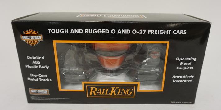 RAIL KING TRAIN HARLEY DAVIDSON SLAG CAR: RAIL KING TRAIN HARLEY DAVIDSON SLAG CAR