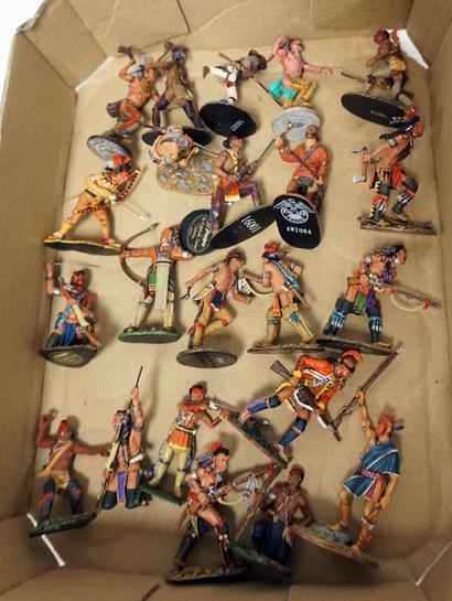 TOY CAST INDIANS: LOT OF TOY CAST INDIANS, KING & COUNTRY, J J DESIGNS, FIRST LEGION