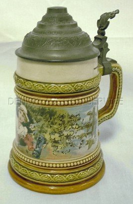1/4 LITER METTLACH STEIN #2181; 6 1/4 IN H: 1/4 LITER METTLACH STEIN #2181; 6 1/4 IN H