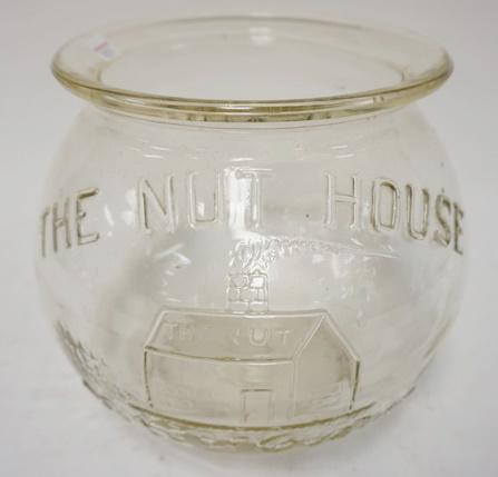 *THE NUT HOUSE* NUT JAR: *THE NUT HOUSE* NUT JAR, 9 IN HIGH