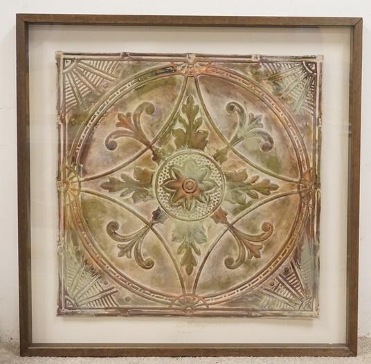 FRAMED CEILING TILE *OLD CEILINGS* BY KRISTIN MILES: FRAMED CEILING TILE *OLD CEILINGS* BY KRISTIN MILES 2000 31 IN SQ INCLUDING FRAME