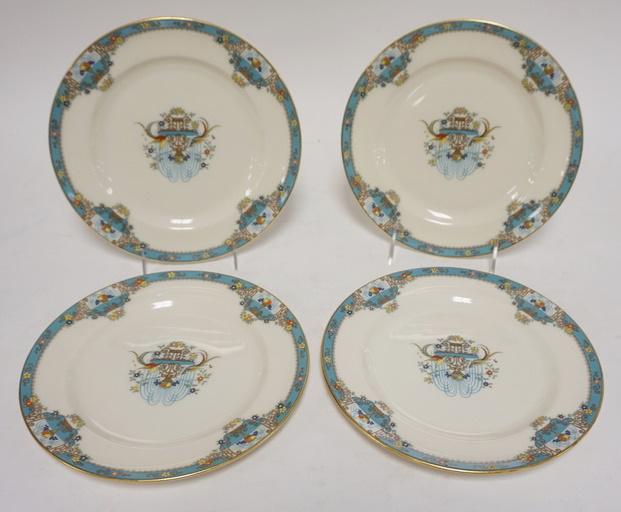4 LENOX *FOUNTIAN* PLATES: FOUR LENOX *FOUNTIAN* PLATES 8 3/8 IN