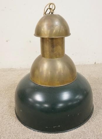 TAPERED DOME MODERN METAL HANGING FIXTURE: TAPERED DOME MODERN METAL HANGING FIXTURE, 23 IN HGIH