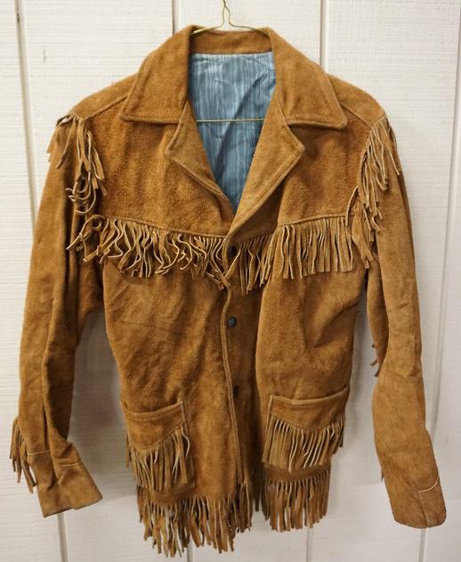 VINTAGE JOO-KAY SUEDE LEATHER JACKET: VINTAGE JOO-KAY SUEDE LEATHER JACKET W/ FRINGE