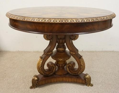 MAITLAND SMITH HYDE PARK DINING TABLE: MAITLAND SMITH HYDE PARK DINING TABLE, 30 IN HIGH X 41 IN DIAMETER