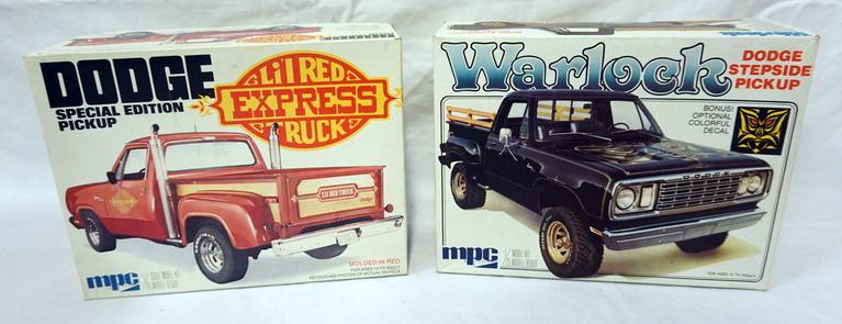 2 MPC MODEL CAR KITS: LOT OF 2 MPC MODEL CAR KITS, DODGE TRUCK, KITS ARE POSSIBLY COMPLETE, NOT GUARANTEED