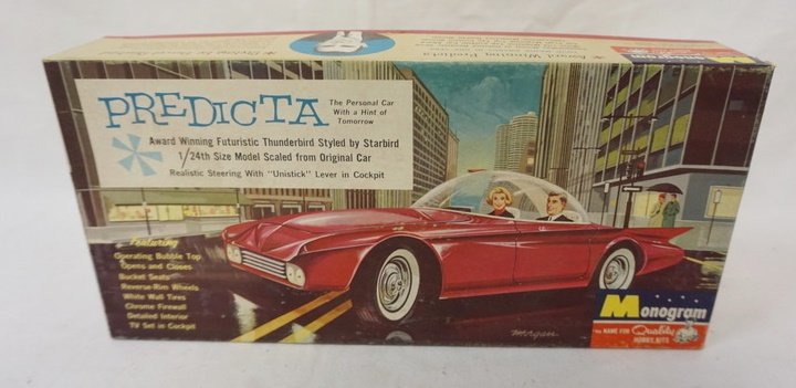 MONOGRAM MODEL CAR KIT PREDICTA: MONOGRAM MODEL CARK KIT PREDICTA PC95-149. KITS ARE POSSIBLY COMPLETE, NOT GUARANTEED