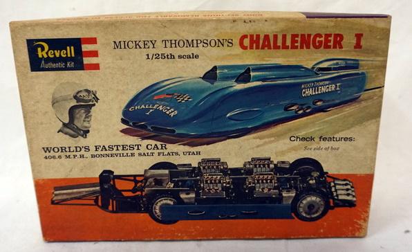 REVELL MODEL CAR KIT MICKEY THOMPSON: REVELL MODEL CAR KIT MICKEY THOMPSONS CHALLENGER I. KITS ARE POSSIBLY COMPLETE, NOT GUARANTEED