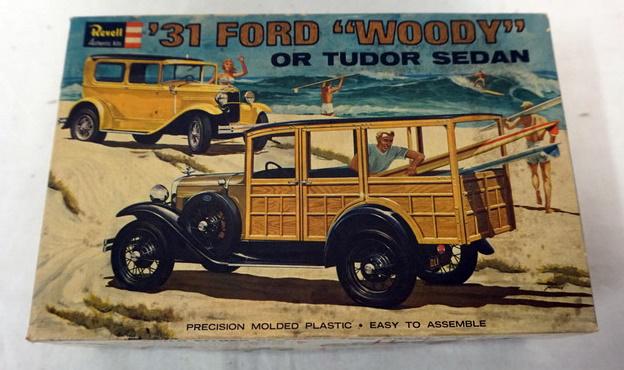 REVELL MODEL CAR KIT 31 FORD WOODY: REVELL MODEL CAR KIT, 31 FORD *WOODY*. KITS ARE POSSIBLY COMPLETE, NOT GUARANTEED