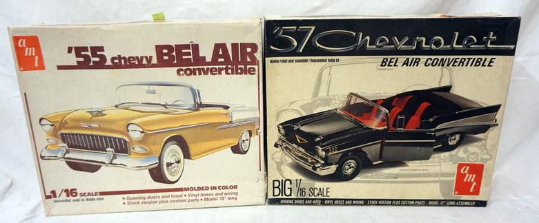 2 AMT MODEL CAR KITS: 2 AMT MODEL CAR KITS, KITS ARE POSSIBLY COMPLETE, NOT GUARANTEED