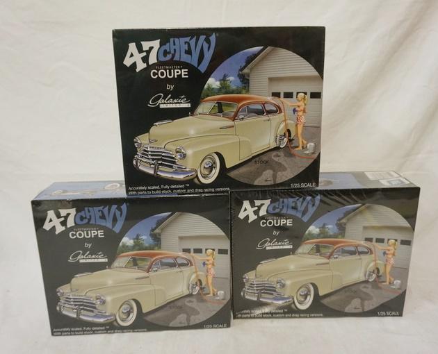 LOT OF 3 GALAXIE LIMITED MODEL KITS SEALED IN BOX: LOT OF 3 GALAXIE LIMITED MODEL KITS SEALED IN BOX