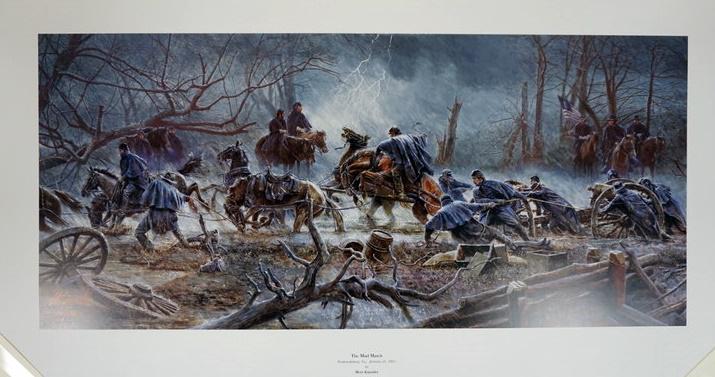 MORT KUNSTLER SIGNED LIMITED ED PRINT THE MUD MARCH (1 of 3)