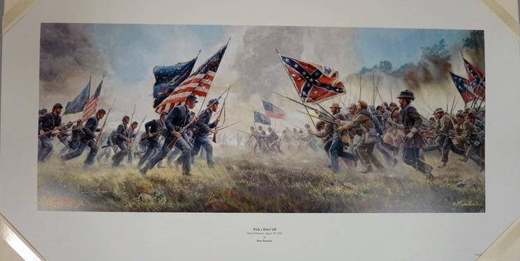 MORT KUNSTLER SIGNED LIMITED ED PRINT WITH A REBEL YELL (1 of 3)