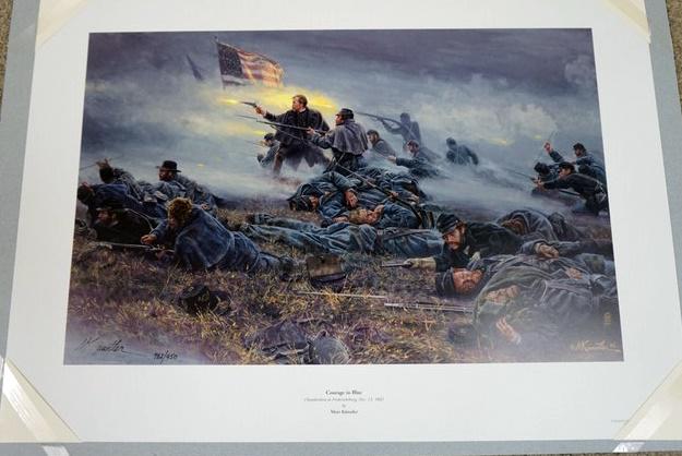 MORT KUNSTLER SIGNED LIMITED ED PRINT COURAGE IN BLUE (1 of 3)