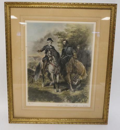 FRAMED  PRINT *THE LAST MEETING OF LEE AND JACKSON* (1 of 3)