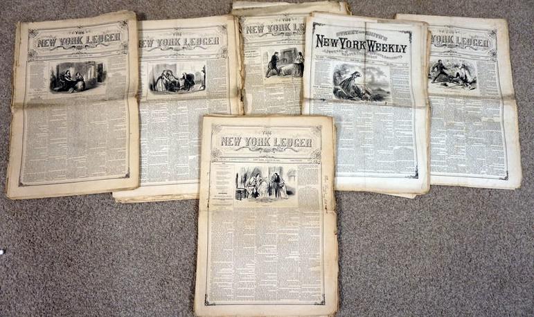 GROUP OF NEW YORK LEDGER NEWSPAPER (1 of 2)