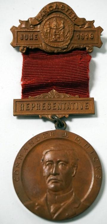 GAR MEDAL 53RD ANNUAL ENCAMPMENT 1919 (1 of 2)