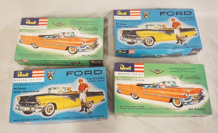 LOT OF 4 REVELL MODEL CAR KITS (1 of 3)