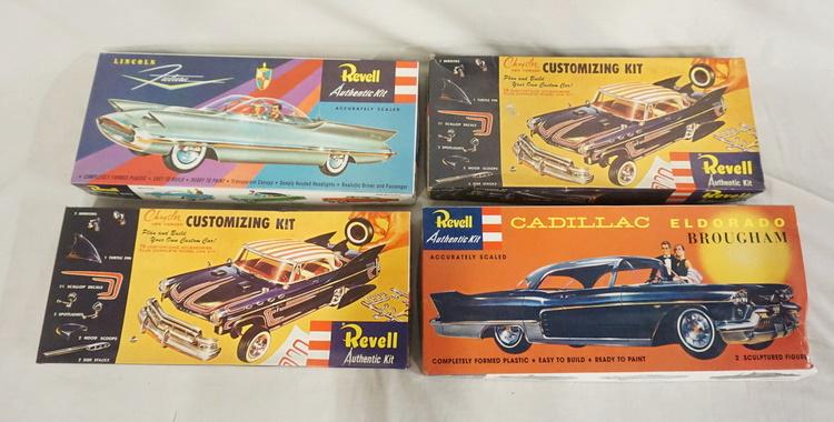 LOT OF 4 REVELL MODEL CAR KITS (1 of 3)