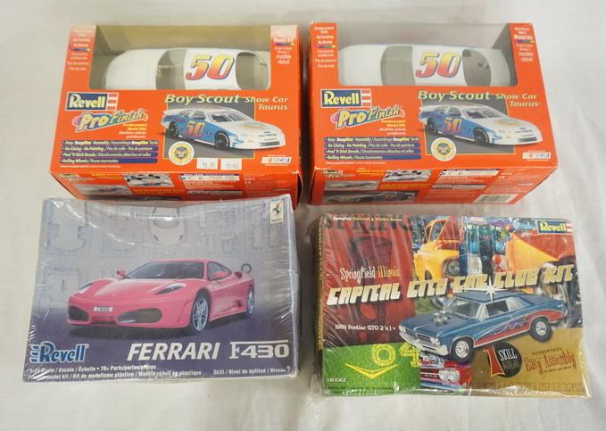 LOT OF 4 REVELL MODEL CAR KITS (1 of 2)