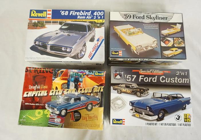 LOT OF 4 REVELL MODEL CAR KITS (1 of 3)