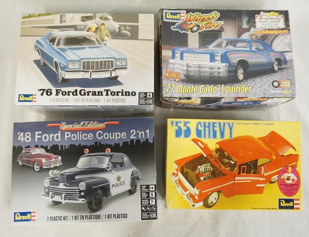 LOT OF 4 REVELL MODEL CAR KITS (1 of 3)