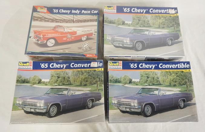 LOT OF 4 REVELL MONOGRAM MODEL CAR KITS. SEALED IN BOX (1 of 2)