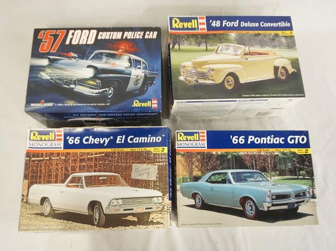 LOT OF 4 REVELL/REVELL MONOGRAM MODEL CAR KITS (1 of 3)