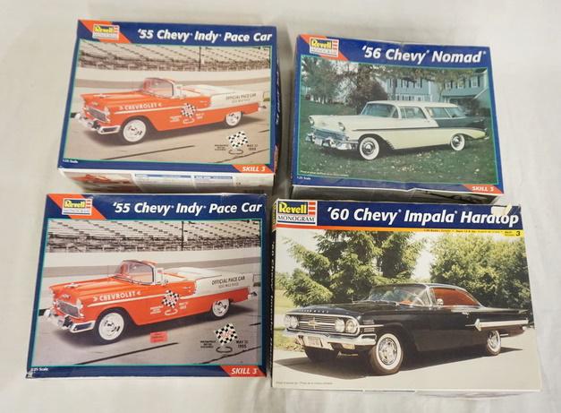 LOT OF 4 REVELL MONOGRAM MODEL CAR KITS (1 of 3)
