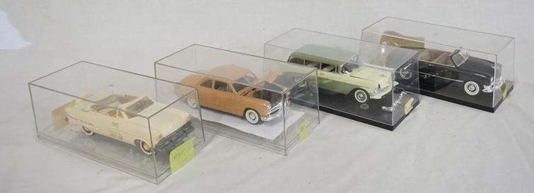 LOT OF 4 BUILT MODEL KITS OF VINTAGE CARS (1 of 4)