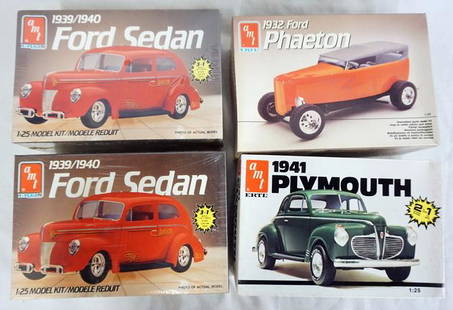 Four Amt/ertl Car Models