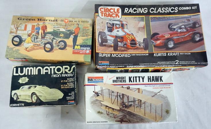LOT OF 4 MONOGRAM MODEL KITS (1 of 3)