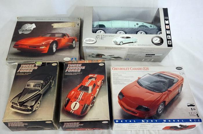 LOT OF 5 TESTORS MODEL CAR KITS (1 of 6)