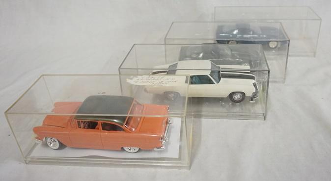 LOT OF 4 BUILT MODEL CAR KITS OF VINTAGE CARS (1 of 4)