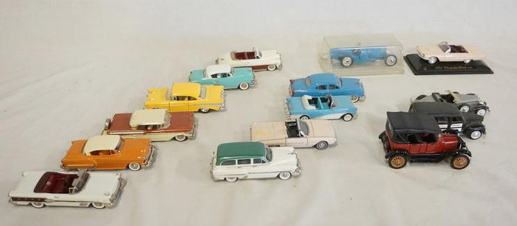 GROUP OF MINIATURE MODEL CARS: GROUP OF 15 MINIATURE MODEL CARS. MOSTLY DIE CAST. AS FOUND