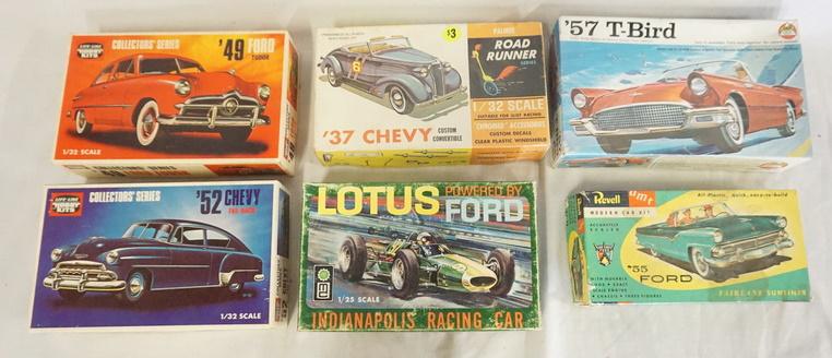 LOT OF 6 MODEL CAR KITS (1 of 3)